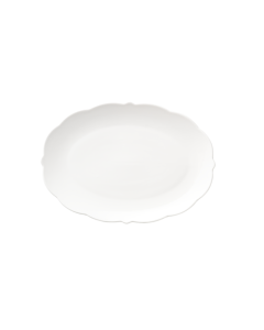 Libbey 977709139 Astor Oval Platter 13.75" X 9.5", White, (Case of 12)