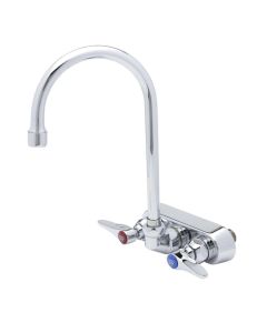 T&S Brass B-1146 Splash Mounted Gooseneck Faucet