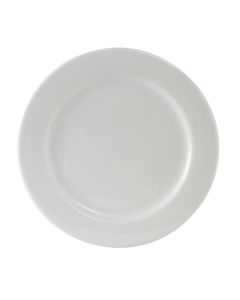 Tuxton ALA-054 Alaska Wide Rim Plate, 5-1/2", Porcelain White (Case of 36)