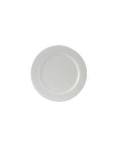 Tuxton ALA-062 Alaska Wide Rim Plate, 6-1/4", Porcelain White (Case of 36)