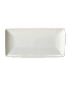 Steelite 11070618 Taste 8"X4" Rectangular Plate, White (Case of 6)