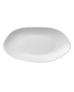 Oneida L6700000342 Lancaster Garden 9-3/4" Irregular Oval Plate, Warm White