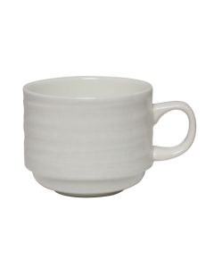 Steelite 4412RF015 Ruche 8oz Stackable Cup, White