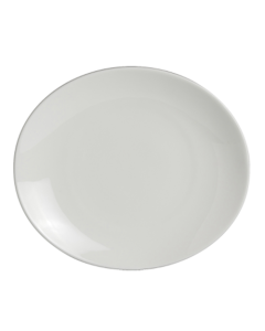 Steelite 6940E6060 Parliament Oval Plate, 8-7/8"X7-7/8", White