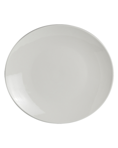 Steelite 6940E6072 Parliament Oval Plate, 11"X10", White