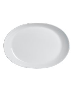 Steelite 6940E6095 Parliament 11"X8-1/4" Oval Platter, White