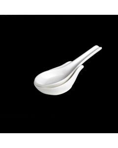 Steelite 6940E621 Parliament Chinese Spoon, 5"X1-3/4", White