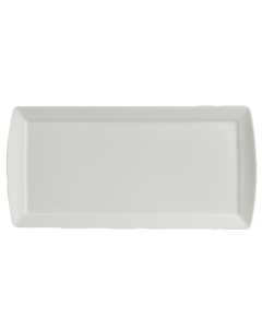 Steelite 6940E666 Parliament Rectangular Tray, 10"X4-3/4", White