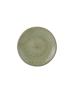 Tuxton GGO-003 Artisan Geode Plate, 7-1/4", Geode Olive