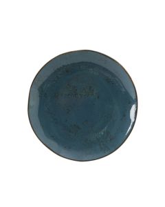 Tuxton GGE-002 Artisan Geode Plate, 6-1/2", Geode Azure