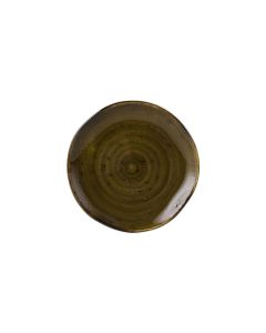 Tuxton GGW-002 Artisan Geode Plate, 6-1/2", Geode Walnut