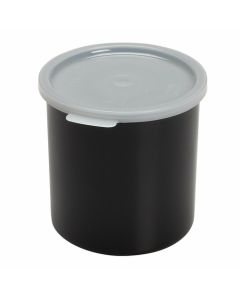 Cambro CP12110 Crock with Lid, 1.2qt, Black