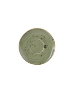 Tuxton GGO-084 Artisan Geode Saucer, 6-3/8", Geode Olive