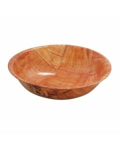 Tablecraft 206 Woven Wood Bowl, 12oz, 6", Round