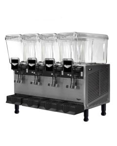 Vollrath VBBD4-37-F Pre-Mix Refrigerated Beverage Dispenser. (4) 3.2 Gallon Bowls