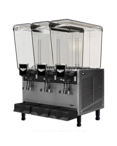 Vollrath VBBE3-37-F Pre-Mix Refrigerated Beverage Dispenser, (3) 5.3 Gallon Bowls