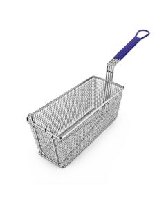 Boelter WFB-BL 13.25" x 5.75" x 5.75" Twin Fry Basket - Blue Handle