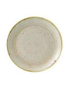 Churchill SNMSEVP81, Stonecast Coupe Plate, 8-2/3", Nutmeg Cream