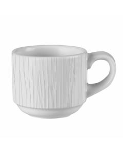 Churchill WHBALSC31, Bamboo Stackable Cup, 3oz, White