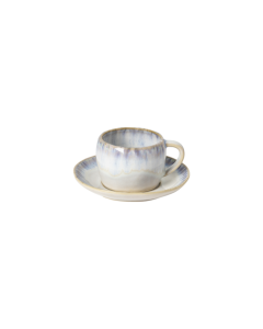 Costa Nova LNCS02-RIA Brisa Tea Cup and Saucer, Ria Blue (Case of 6)