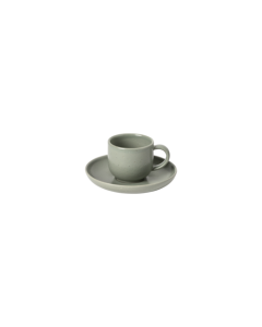 Costa Nova XOCS05-ART Pacifica Coffee Cup & Saucer, Artichoke (Case of 6)