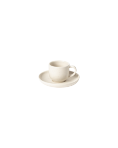 Costa Nova XOCS05-VAN Pacifica Coffee Cup & Saucer, Vanilla (Case of 6)