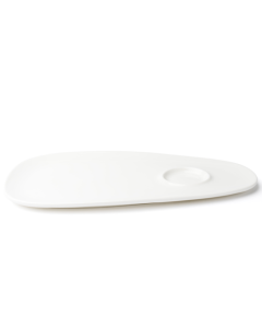 Browne Foodservice 5630170 Foundation Oval Plate, 13.25"X7.5", White