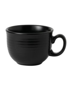 Arc Cardinal FM753 Evo Jet Cafe Au Lait Cup w/ Handle, 10oz, Black (Case of 36)