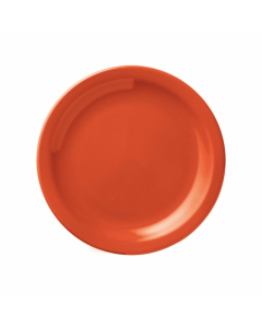 Libbey 903045910 Cantina 9" Uncarved Plate, Cayenne (Case of 12)