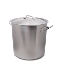Boelter CSS-1017 Induction Ready Stock Pot with Cover, 17-1/2qt