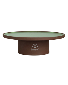 Steelite 6213RT003 Maham Studio Elevated Platform, 6"X1-3/4", Cardamom