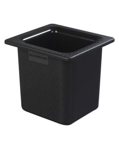 Carlisle CM110503 Coldmaster Food Pan, 1/6 Size, 6" Deep, Black