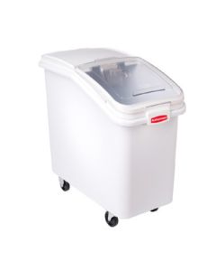 Rubbermaid FG360288WHT Mobile Ingredient Bin, 500cup, White