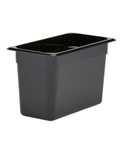 Cambro 38CW110 Camwear Food Pan, 1/3 Size, 8" Deep, Black
