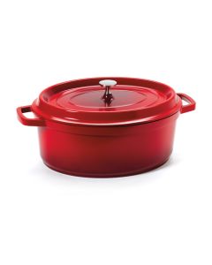 G.E.T. CA-007-R/BK/CC Heiss Induction Dutch Oven, 6-1/2qt, Red