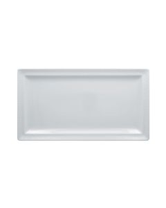 RAK CHPCLRP38 Charm Rectangular Plate, 14-15/16"x8-1/4", White (Case of 6)