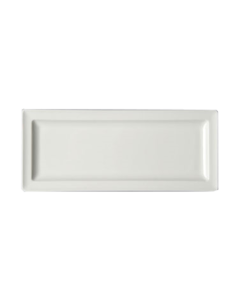 RAK CLRP29 Classic Gourmet Rectangular Plate, 11-3/7"x4-5/7", White (Case of 12)