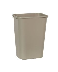 Rubbermaid FG295700BEIG Rectangle Wastebasket, 41qt, Beige (Case of 12)