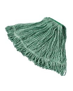 Rubbermaid FGD21206GR00 Medium Super Stitch Blend Mop w/ 1" Headband, Green