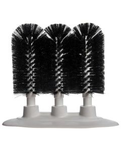 Carlisle 4046103 Sparta 8" Triple Glass Washer Brush Black