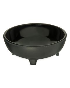 Carlisle 087803 Melamine Molcajete Ramekin, 8oz, Black