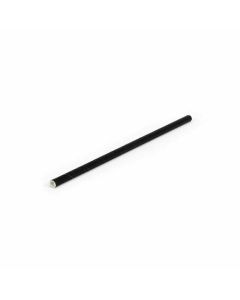 FOH ASW003BKM28 5.5" Paper Straw, Unwrapped, Black (Case of 2400)