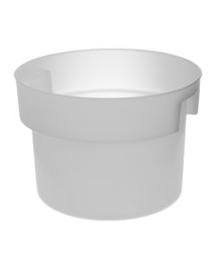 Carlisle 120002 Bain Marie Container, Round, 12qt, White