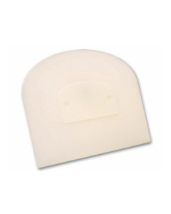 Matfer 112840 Dough Scraper, 4-3/4"L x 3-3/4"W, White