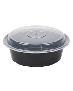 Pactiv NC-729-B 32oz Round Takeout Container and Lid Combo (Case of 150)