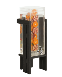 Cal-Mil 23141-3-13 Brooklyn Polycarbonate Ice Beverage Dispenser, 9.75"X8"X29", 3 gal, Black