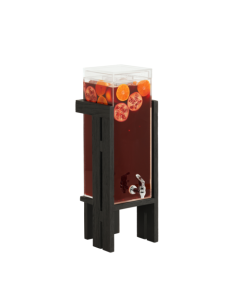 Cal-Mil 23141-3INF-13 Brooklyn Polycarbonate Infusion Ice Beverage Dispenser, 9.75"X8"X29", 3 gal, Black