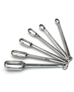 JB Prince UA302 R  Stainless Steel Measuring Spoon Set, 6-1/4"