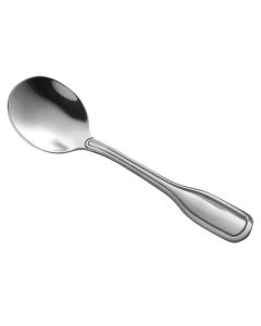 World Tableware 145 016 Wellington 7-5/8" Bouillon Spoon - 18/0 (Case of 36)