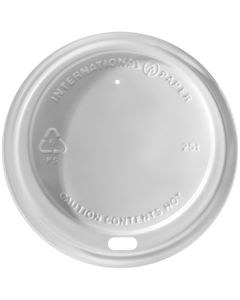 Graphic Packaging 316603059 Dome Sip Lid for 10-24oz Hot Cup, White (Case of 1200)